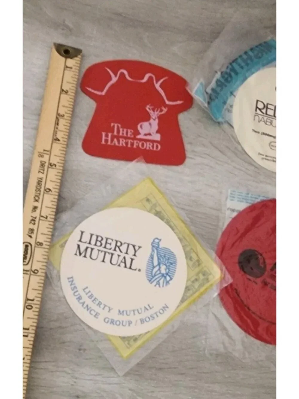 4 Vintage Drug Pharma Insurance Jar Bottle Lid Opener Gripper Rubber Liberty